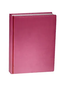 Ежедневник недат. А5 136л "VELVET" розовый флуор, иск.кожа, ляссе, Bruno Visconti