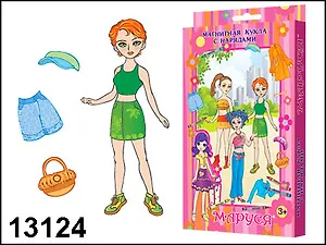 Магнитная кукла Настя (13124) (коробка)