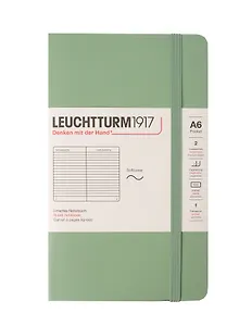 Записная книжка A6, 61 лист в линейку "Classic", мягкая обложка, шалфей, Leuchtturm1917