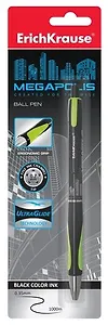 Ручка шариковая Erich Krause, Megapolis Concept, автоматическая черная, в ассортименте
