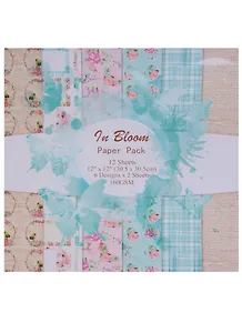 Бумага для скрапбукинга «In Bloom», 12 листов, 30х20 см, 6 дизайнов