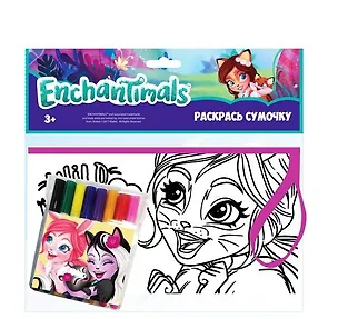Набор для детского творчества, Centrum, Набор раскрась сумку Enchantimals 88554 339214