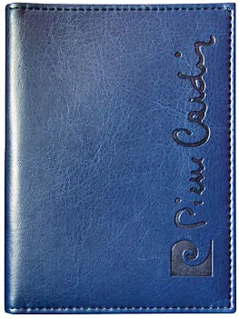 Обложка для паспорта "Tuileries" синяя, кожзам, Pierre Cardin 227223 — 1