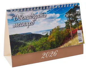 Календарь 2026г 200*140 "12 месяцев" настольный, домик 3109048