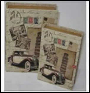 Сувенир, Феникс, Шкатулка, "Сундучок", 2 штуки,  30х6х23/25х5х19 см 2300216