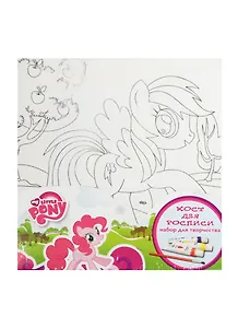Холст д/росписи MultArt My Little Pony (182394) (15х15см) (краски+кисточка) (набор д/творч.) (3+) (в кор. 48шт)
