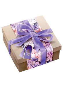 Коробка подарочная складная "Все сбудется" 20*9,8*20  крафт, ассорти