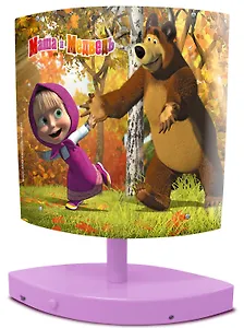 Светильник настенный 8 светодиодов, 2 режима яркости, двойн.питание, к\к, Маша и Медведь