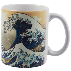 Кружка Кацусика Хокусай Большая волна (керамика) (330мл) (коробка)