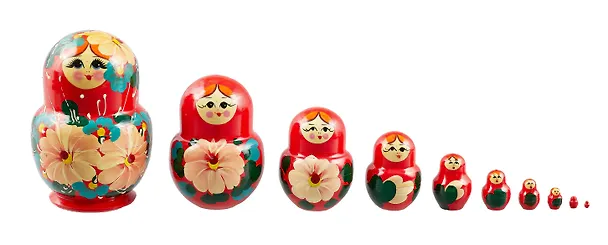 Матрешка-пузико 10 в 1, Цветы (12 см) 3042718 — 8