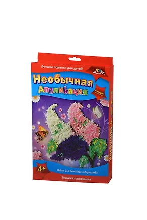 Необычная аппликация Цветок (C2434-01) (набор для детского творчества) (4+) (упаковка) 2407745