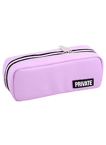 Пенал-косметичка "Private" сиреневый, 21х9х5 см