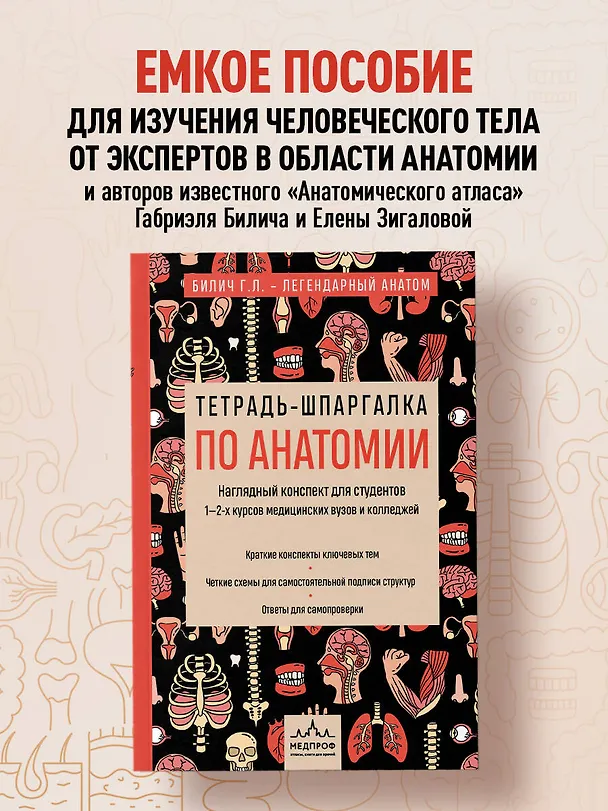 Книга Тетрадь-шпаргалка по анатомии (Елена Зигалова, Габриэль Билич) — 6