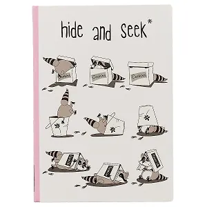 Блокнот «Hide and seek: енот», 192 страницы, А5