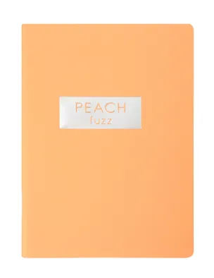 Тетрадь 48л кл. "Peach Fuzz" мел.картон, печ.пантон, ламинация soft touch 3117431