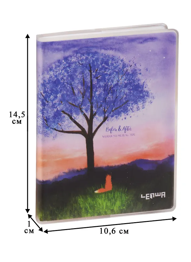 Записная книжка «Lonely fox» А6, 80 листов в клетку, Lenwa 242885 — 3