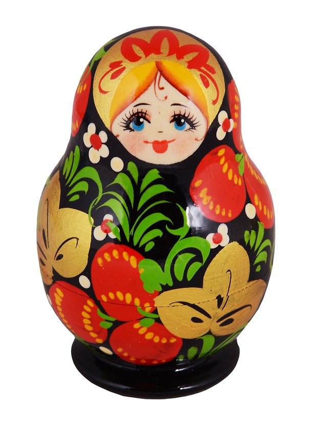 Матрешка 5 предм. Расписная авторская, "Кубышка" арт. С-203 (312) 2660368 — 1
