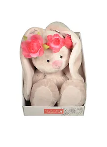 Мягкая игрушка Зайка Ми в повязке с цветами (SidS-139) (18 см)