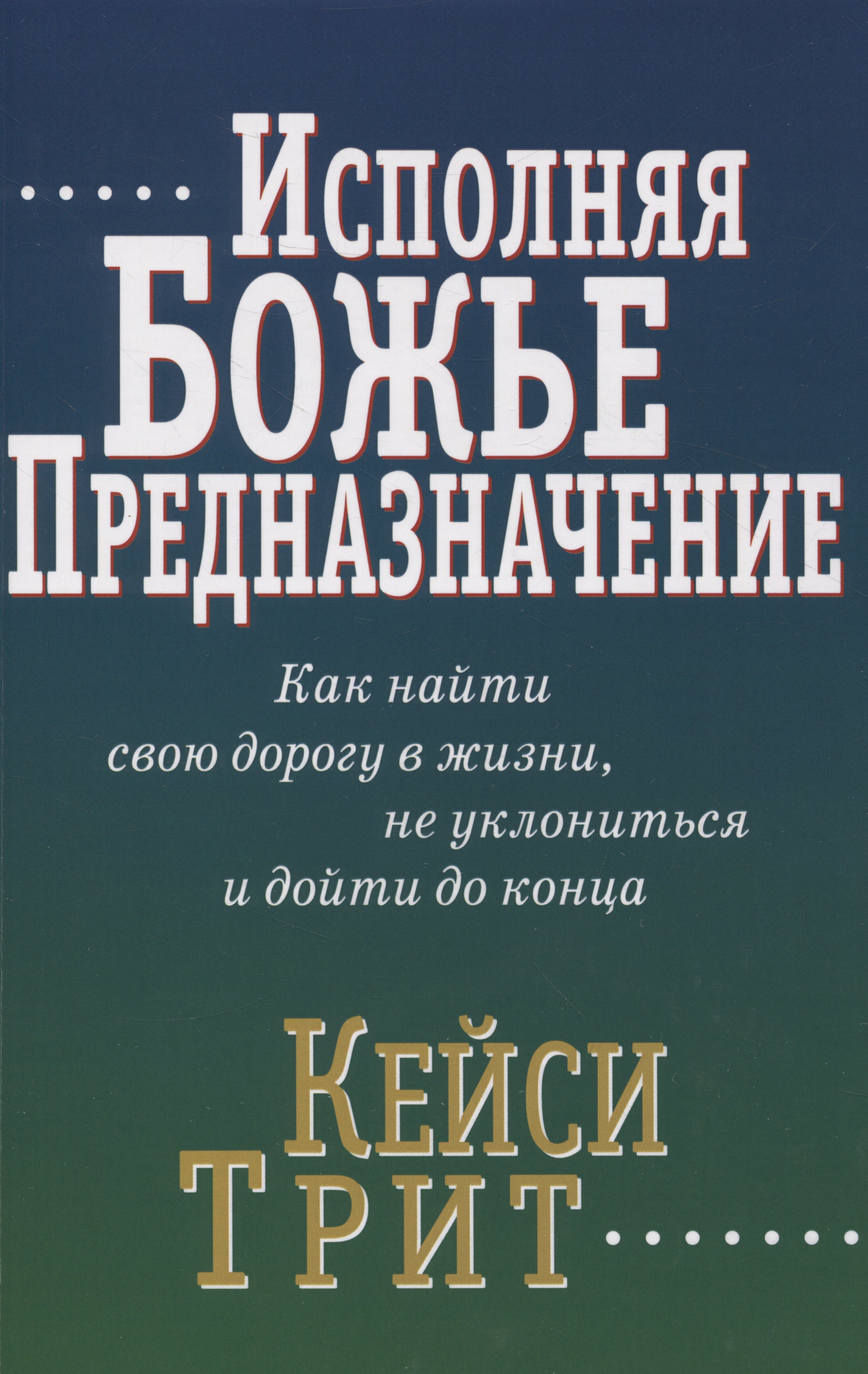 

Исполняя Божье предназначение: Как найти свою дорогу в жизни, не уклониться и дойти до конца