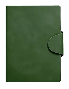 Ежедневник недат. А5 136л "Snap book" еловый, 7Б, тв.переплет, иск.кожа, термотиснение, магнит.клапан, скругл.углы, офсет, ляссе, инд.уп