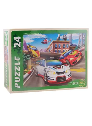 Пазл Скоростные гонки Рыжий кот Макси-пазлы 24 элемента ПУ24-0614 2794796