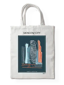 Сумка-шоппер Москва Сити (Москва) (35х40) (TBG00-MSK0014-SR-EN)
