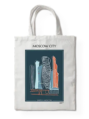 Сумка-шоппер Москва Сити (Москва) (35х40) (TBG00-MSK0014-SR-EN) 3140105