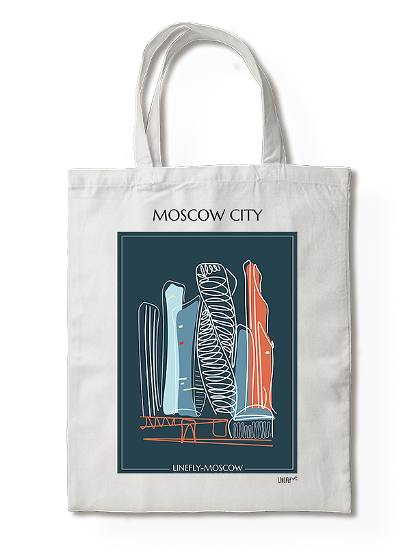 Сумка-шоппер Москва Сити (Москва) (35х40) (TBG00-MSK0014-SR-EN) 3140105 — 1