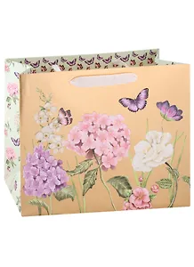 Пакет А4 32*26*12,5 "Бабочки в цветах" жен., бум.мат