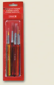 Кисти 06шт синтетика №0,2,4,6,8,10, блист., Brunnen