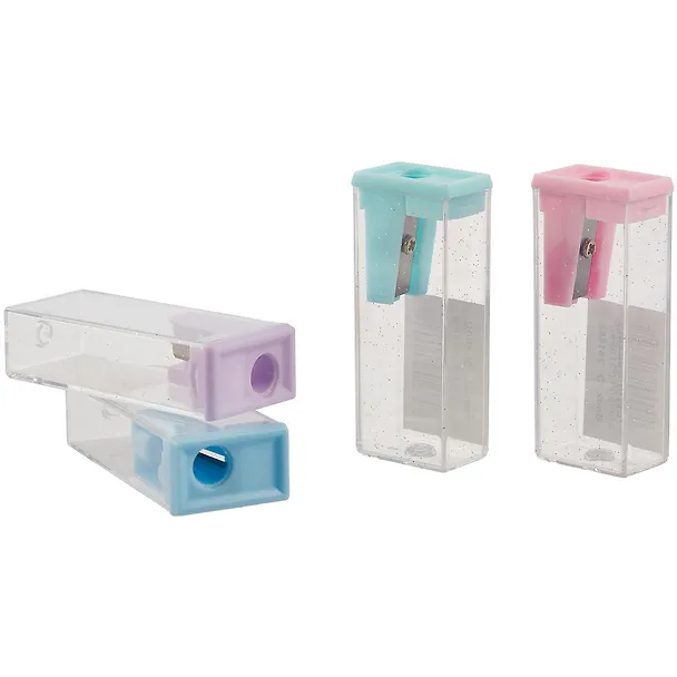 Точилка «Pastel box», 1 отверстие, пластик, с контейнером, в ассортименте 251664 — 5
