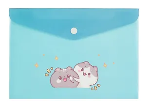 Папка-конверт А5 на кнопке "Kawaii. Котики" 3011147