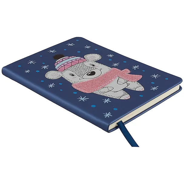 Записная книжка «Get glitter! Медвежонок» В6, 80 листов в линейку, Paper Art 252472 — 2