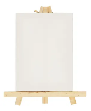 Холст на мольберте 15*10см, белый, в инд.уп. 3030023