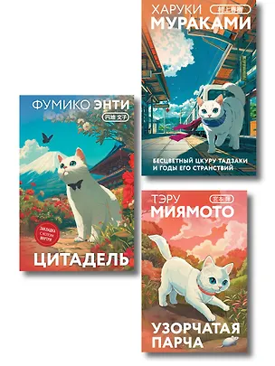 Книга Набор из 3-х книг: «Секреты японских женщин» ("Бесцветный Цкуру Тадзаки и годы его странствий" Х. Мураками, "Цитадель" Фумико Энти, "Узорчатая парча" Тэру Миямото) ()