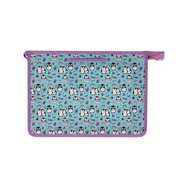 Папка для тетрадей А4 "Cute&Cozy" пластик, молния, текст.ручки 3179771 — 1