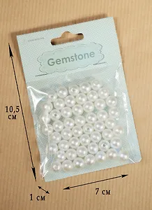 Набор для творчества Бусины 8мм 50шт пластик