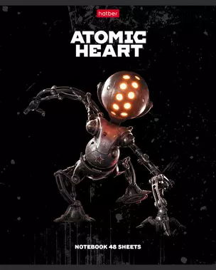 Тетрадь в клетку Hatber, "Atomic Heart 3", 48 листов, в ассортименте — 3047029 — 1