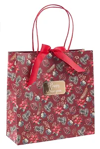 Пакет А3 34*34*12 "С Новым Годом. Happy New Year" НГ, бум.мат.ламинат