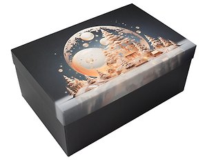 Коробка подарочная "СКАЗОЧНАЯ ТРИЛОГИЯ" 28.5*18.5*12см, Новый год, картон