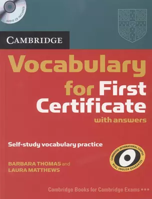 Cambridge Vocabulary for First Certificate Edition with answers and Audio CD — 2310776 — 1