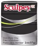 Скалпи-3 запекаемый пластик черный (57г) (S302042)