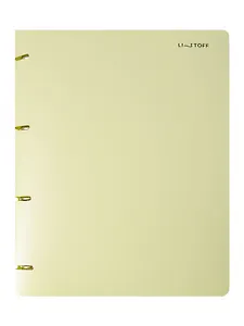 Тетрадь А4 80л кл. "Foliage" на кольцах, смен.блок, пласт.обл.