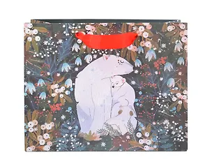 Пакет А5 18*23*10 "Медведица и медвежата" НГ, бум.мат.ламинат 3103109