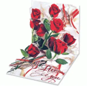 3D открытка Розы (Roses) (мини) (TR139) 2384713