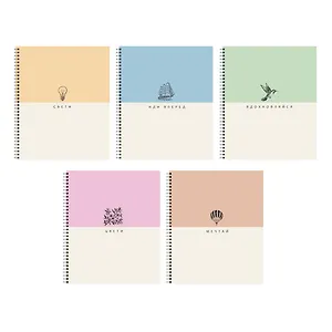 Тетрадь в клетку "Shades", 96 листов, гребень, в ассортименте