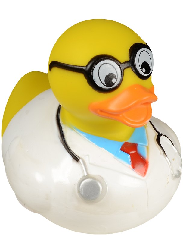 Игрушка для ванной, уточка резиновая FUNNY DUCKS "Уточка доктор" (1859) 2563493 — 1