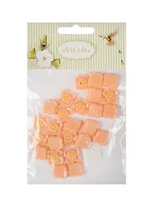 Цветок хризантема (В906) в пакете 25 шт,  светло-оранжевый (11-08631-75)