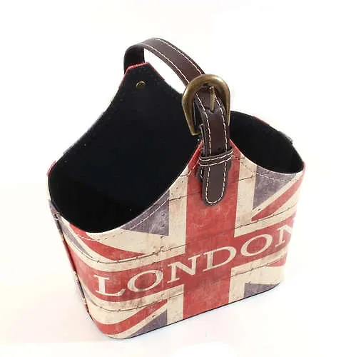 Корзинка для мелочей с ручкой Британский флаг London 18*25см 12-06649-JC02-1 2576101 — 3