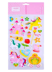Наклейки объемные deVENTE Unicorn in tale из фоамирана (8004078) (3+) (упаковка) (deVente)
